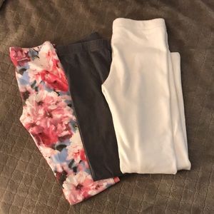 3 pairs of Girls Leggings Bundle